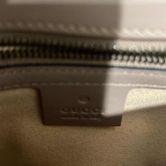 Gucci GG Marmont Small Shoulder Bag in Dusty Pink Leather 100% Authentic - Picture 11 of 14